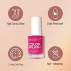 Swiss Beauty Color Splash Nail Polish with Glossy Gel Finish | Non-Chipping, Quick drying, Long-Lasting Nail paint | Shade- 03, 15ml - Fast UK Delivery - Image 5