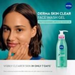 NIVEA Derma Skin Clear Wash Gel (150ml), Deep Cleansing Face Wash Gel, Salicylic Acid Face Wash Enriched with Niacinamide to Cleanse Pores and Remove Impurities - Fast UK Delivery - Image 3