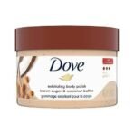 Dove Exfoliating Body Polish Scrub Dry Skin Brown Sugar & Coconut Butter,Gently Exfoliates & Moisturizes Instant Soft & Smooth Skin,Naturally Derived Ingredients,Sulfate-Free,Coconut Scent,298G - Fast UK Delivery - Image 2