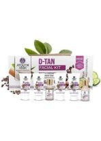 Ayouthveda D-TAN Six Steps Facial Kit for Tan Removal | D Tan Skincare Essentials For Clear Skin | Hydrates Skin With Cucumber, Aloe Vera & Green Tea | Remove Blemishes & Dark Spots (Pack of 1; 230g) - Fast UK Delivery - Image 2