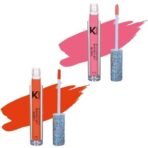 KINDED Liquid Lip Colour Vitamin E Enriched No Transfer Waterproof Long Stay Lipsticks Lip Gloss Set for Girls Women (Pack of 2, 6 ml each, Matte Finish, Shades Barbie Pink & Sangria Orange) - Fast UK Delivery - Image 2