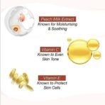 LAKME Peach Milk, Light Weight Moisturizer, 200Ml Lotion, For Soft Glowing Skin, With Vitamin C, E & Peach Milk Extract, 12Hr Moisture Lock, Non-Oily, Non-Sticky Face Cream (Pack Of 2) - Fast UK Delivery - Image 6