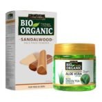 INDUS VALLEY Aloe vera Gel and Sandalwood Face Pack Powder (175ml +200g) - Fast UK Delivery - Image 2