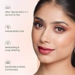 Swiss Beauty Stain Matte Lipstick | Long Lasting, Hydrating & Lightweight Lipstick | Hazienut, 3.4gm| - Fast UK Delivery - Image 4