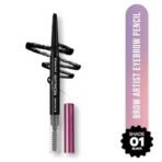 Hilary Rhoda Brow Artist Eyebrow Pencil | Dual-Ended & Natural Finish | Smudge-Proof & Long-Lasting Eyebrow Pencil | 0.3g (Black-Shade 01) - Fast UK Delivery - Image 3