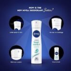 Nivea Female Deodorant Spray, Fresh Comfort, 150Ml And Deodorant Spray, Fresh Natural, 150Ml, Pack Of 1 - Fast UK Delivery - Image 4