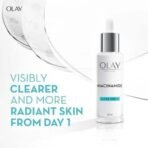 Olay Face Serum | Clear and Even Skin | Fights Dullness and Provides Radiant Glow| Normal, Oily, Dry, Combination Skin | Paraben and Sulphate Free (30ml, Niacinamide) - Fast UK Delivery - Image 3