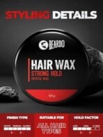 Beardo Stronghold Hair Wax, 100 gm | Crystal Hair Wax | Hair Wax Men | Styling Wax | Glossy Finish | Shine | Strong Hold | Hair Wax - Fast UK Delivery - Image 4