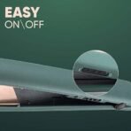 Vega Salon Smooth Hair Straightener for Women with Ceramic Coated Plates, Quick Heatup & Travel Friendly, Travel Lock, Green (VHSH-42) - Fast UK Delivery - Image 5