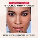 L'Oreal Paris Infallible 24H Fresh Wear Foundation in a Powder, 20 Ivory, 9g, Waterproof, sweatproof & transferproof formulation, 24H long-lasting, unshakable foundation - Fast UK Delivery - Image 4