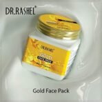 DR.RASHEL Gold Face Pack for Glowing Skin, Oil Control, Acne, Pimples, Detan, Blemishes, Pigmentation & Brightening, Face Cleansing For Face & Body (380 Ml) - Fast UK Delivery - Image 3