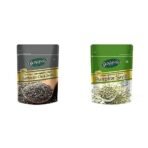 Happilo Premium Authentic Chia Seeds 250g, Diet Food for Weight Management, Rich in Fiber and Omega 3, Healthy Breakfast Snack & HappiloPremium Roasted Lightly Salted Pumpkin Seeds, 200g - Fast UK Delivery - Image 2