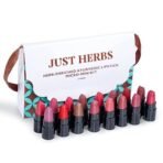 Just Herbs Ayurvedic Liquid Lipstick Kit Set of 5 with Hydrating & Lightweight Lip Colours (Nudes & Browns) & Just Herbs Ayurvedic Creamy Matte Lipstick Set38gm (Pack of 16) - Fast UK Delivery - Image 6