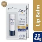 Dove Essential Nourishing Lip Care Balm, 24 hours Hydration, 4.8g (Pack of 2) - Fast UK Delivery - Image 3