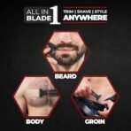 Beardo I Blade Replaceable Blade (Pack of 2) | Dual sided edges | Perfect Multipurpose Trimmer for Beard, Body and Groin | Replacement Blades for I Blade Multipurpose Trimmer - Fast UK Delivery - Image 3