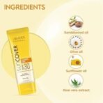 Jovees Herbal Sandalwood Natural Sun Cover SPF 30 | Protect From Sun Damage, UVA/UVB Rays & Blue Light | Lightweight and Oil Free Sunscreen For All Skin Type 100g - Fast UK Delivery - Image 7