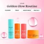 FoxTale On The Glow Travel Kit|Vitamin C, Niacinamide & Peptides|Brightening & Hydrating Skincare Set|For Glowing Skin|Travel Pouch Included|Pack Of 3|Travel Friendly|Pocket Friendly|Gift - Fast UK Delivery - Image 3