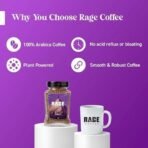 Rage Coffee Original Coffee Blend 100% Pure Arabica Beans | Instant Coffee for Smooth Aroma & taste, Hot and cold coffee) (Original Unique Blend, 50g) - Fast UK Delivery - Image 4