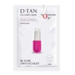 O3+ Facialist D-TAN Face Sheet Mask with Niacinamide for Hydrating & Glowing Skin| Reduces Dark Spots, Acne Scars, and Uneven Skin Tone (30g) - All Skin Types - Fast UK Delivery