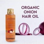 Jovees Herbal Organic Onion Hair Oil 100ML | Controls Hair Fall, Promotes Growth | Contains Onion Seed Oil, Olive oil, Sesame oil, Almond oil | Suitable for All Hair Types - Fast UK Delivery - Image 4
