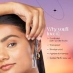 Hilary Rhoda Brow Artist Eyebrow Pencil | Dual-Ended & Natural Finish | Smudge-Proof & Long-Lasting Eyebrow Pencil | 0.3g (Black-Shade 01) - Fast UK Delivery - Image 5