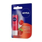 NIVEA Lip Balm, Fruity Strawberry Shine And NIVEA Lip Balm, Fruity Peach Shine,4.8 g (Pack of 2) - Fast UK Delivery - Image 5