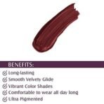 Glam 21 Ultra Velvet Lipstick | Long-lasting stay on lips | Lovely matte finish | 2.5gm | Choco Lava-27 - Fast UK Delivery - Image 4