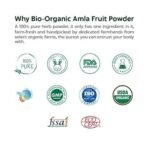 INDUS VALLEY 100% Bio Organic Amla Powder (Indian Gooseberry Powder) Phyllanthus emblica | Natural & Fresh For Healthy Hair - 200 gm - Fast UK Delivery - Image 7