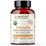 Rooted Actives Tremella Mushroom Extract (60 Veg caps, 500 mg) |Beauty, Skin Glow, Collagen booster, Hyalyronic acid, Hydration| USDA Organic, 45% Beta Glucans - Fast UK Delivery - Image 2