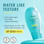mCaffeine Hydra Dew Ultralight Sun Fluid SPF50 PA++++ UVA/UVB Blue Light Protection|Water Like Glow Texture|Lightweight, Non-Sticky, Quick Absorbing|No White Cast|All Skin Types|For Men/Women - 50ml - Fast UK Delivery - Image 4