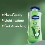 Vaseline Aloe Fresh Body Lotion,24 HR Long Lasting Moisturisation with Aloe Vera extract and Menthol, 600ml (Pack of 2) - Fast UK Delivery - Image 6