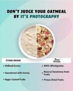 True Elements Multigrain Oatmeal 1kg - With Rolled Oats and 27% Millets (Jowar, Barley & Amaranth Puffs) | Overnight Oats | 100% Wholegrain Cereal | Oatmeal with chia, flax seeds & almonds | Freeze-dried fruits & Cranberries - Fast UK Delivery - Image 7