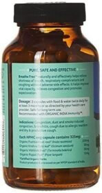 ORGANIC INDIA Breathe Free Ayurvedic Capsule || Respiratory Disorder & Congestion || Ptect Lungs from Smoking & Pollution || Relieves Allergic Asthma & Coughing - 180 N Veg Capsules - Image 4