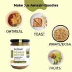 Jus' Amazin Creamy Organic Peanut Butter - Unsweetened (500g) | 31% Protein | Single Ingredient - 100% Organic Peanuts (no Added Sugar/Salt) | Vegan | Dairy Free | Keto | Clean Nutrition - Fast UK Delivery - Image 6