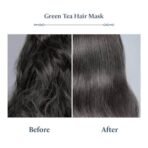 Blue Nectar Green Tea Hair Mask for Dry & Frizzy Hair | Plant Based Biotin Deep Conditioning Hair Mask for Damaged & Curly Hair, All Hair types (13 Herbs, 200 g) - Fast UK Delivery - Image 5