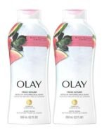 Olay Fresh Outlast Notes of Watermelon & Agave Body Wash, 22 fl oz/650ml (ONLY 1 PCS) - Fast UK Delivery - Image 2
