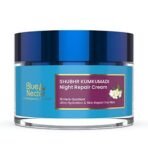Blue Nectar Ayurvedic Anti Aging Night Cream for Men for fine lines and wrinkles | Skin Repair Plant Based Nourishment | Best Men Face Moisturizer (16 Herbs, 50g) - Image 2