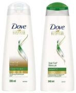 Dove Hair Fall Rescue Conditioner 335 ml& Dove Hair Fall Rescue Shampoo 340 ml, For Damaged Hair, Hair Fall Control for Thicker Hair - Mild Daily Anti Hair Fall Shampoo for Men & Women - Fast UK Delivery - Image 2