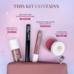 Just Herbs All in 1 Glam Kit Travel Frindly Gifting Pouch for Women (Lip & Cheeck Tint, Liquid Lipstick, Nail Paint, Eyeliner) - Fast UK Delivery - Image 5