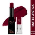 MILA Beaute Pro Matte Lipstick | Creamy Matte Lipstick | Shade - Rekha, 4.2g Pro Matte Lipstick | Creamy Matte Lipstick | Shade - Laila, 4.2g - Fast UK Delivery - Image 4