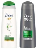 Dove Men+Care Fresh & Clean 2in1 Shampoo+Conditioner, 180 ml & Dove Hair Fall Rescue Shampoo For Weak Hair, 180 ml - Fast UK Delivery - Image 2