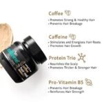 mcaffeine Anti Hair Fall Hair Mask For Dry & Frizzy Hair, For Curly Hair & Straight Hair, With Coffee, Proteins & Pro Vitamin B5, Sls & Paraben Free - 200 Gram - Fast UK Delivery - Image 4