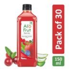 Alo frut Berries Fruit Drink with Tasty Aloevera Chunks & Juice | Goodness of Fresh Fruits and Aloevera | Ready-to-Serve Fruit Juice - 150 ml (Pack of 30) - Fast UK Delivery - Image 3