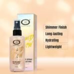 Fashion Colour Liquid Glow Setting Spray For Makeup Long Lasting (100ml) | Natural Dewy Finish | Keeps Makeup Intact | Hydrates, Soothes & Refreshes Skin | (MF09B, 100ML) - Fast UK Delivery - Image 4