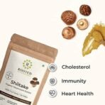Rooted Actives Shiitake Mushroom Powder (60 Gm) | Cholesterol, Heart Health, Immunity | Usda Organic | 40% Beta Glucans - Fast UK Delivery - Image 6