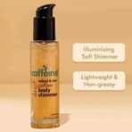mCaffeine Coffee Body Shimmer for a Glam Ready Skin with Hyaluronic Acid | Soft Glitter & Oil-Free Hydration | Lightweight & Non-Greasy Body Shimmer for Long-lasting Shiny & Matt Finished Look - Fast UK Delivery - Image 4