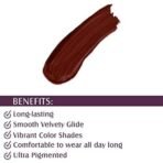Glam 21 Ultra Velvet Lipstick | Long-lasting stay on lips | Lovely matte finish | 2.5gm | Taupe-34 - Fast UK Delivery - Image 4