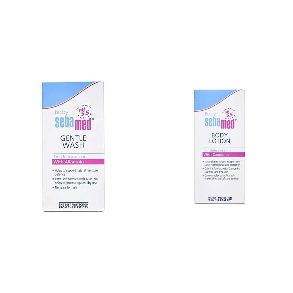 uk41sEqt7G-AL-1-1.jpg SebaMed Extra Soft Baby Wash (50ml) & Baby Lotion, 100ml Combo - Fast UK Delivery - Image 1