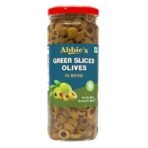 Abbie's Green Sliced Olives + Green Pitted Olives 450g, Pack of 1 each, For Authentic Taste in Cooking, Snacking, Pizzas toppings or Italian Pastas Ingredient - Fast UK Delivery - Image 3