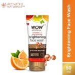 WOW Skin Science Brightening Vitamin C Face Wash | All Skin Types | Glowing Bright Skin | Refreshing | Paraben & Sulphates Free | Face Wash for Women & Men | 50 ml - Fast UK Delivery - Image 4